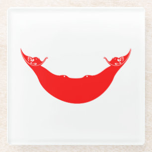 Osterinselflagge Glasuntersetzer