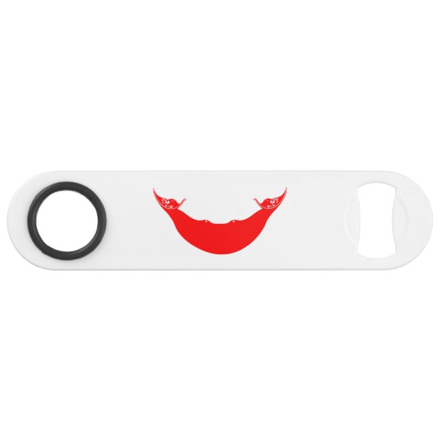 Osterinselflagge Speed Flaschenöffner (Rückseite Horizontal)