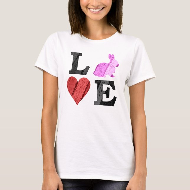 Osterische LIEBE mit Herz und Sonne T-Shirt (Vorderseite)
