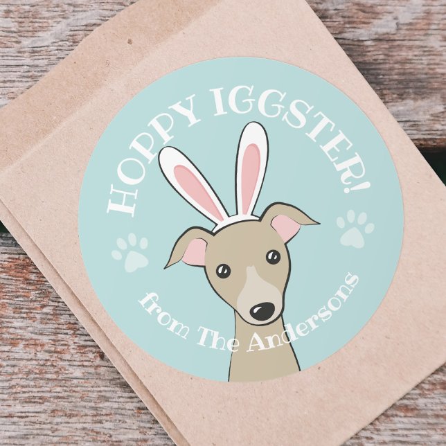 Osteritalienischer Grauhund Hund Niedlich Hunde So Runder Aufkleber (Von Creator hochgeladen)