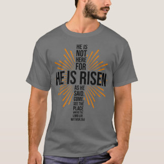 OsterJesus er ist Risen Bible Verse Christliche Ro T-Shirt