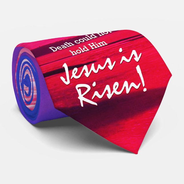 OsterJESUS IST RISEN Christlich Monogram Krawatte (Gerollt)