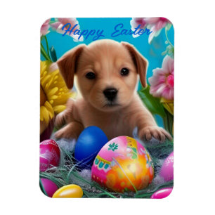 Osterjunge Blume und Eizellen Urlaub Magnet