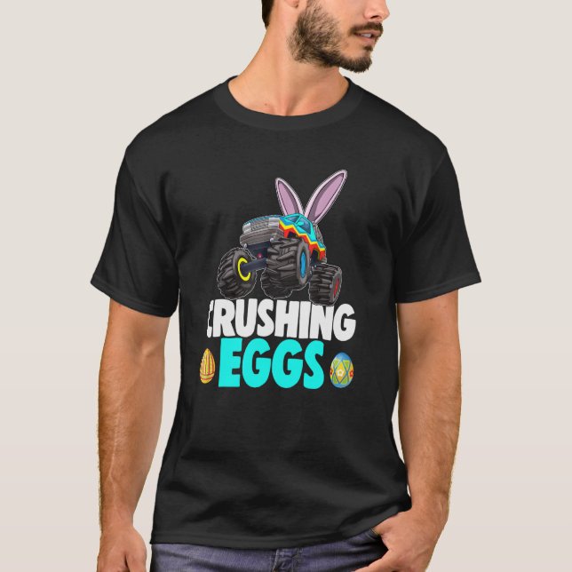 Osterjunge Truck Brecheier Ostern T-Shirt (Vorderseite)