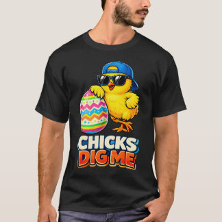 Osterjungen Süße Küken finden mich Osterjungen T-Shirt