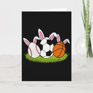 Osterjungen verkaufen Sketll-Fußballsport-Hasen Karte