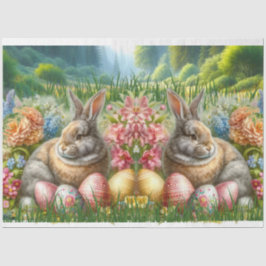 Osterkaninchen Blume Holiday Eggs Tissue Paper Seidenpapier