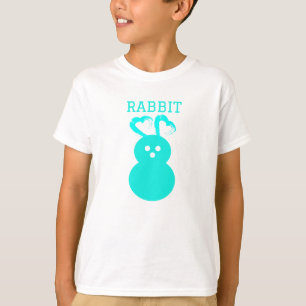Osterkaninchen-Herz-T - Shirt