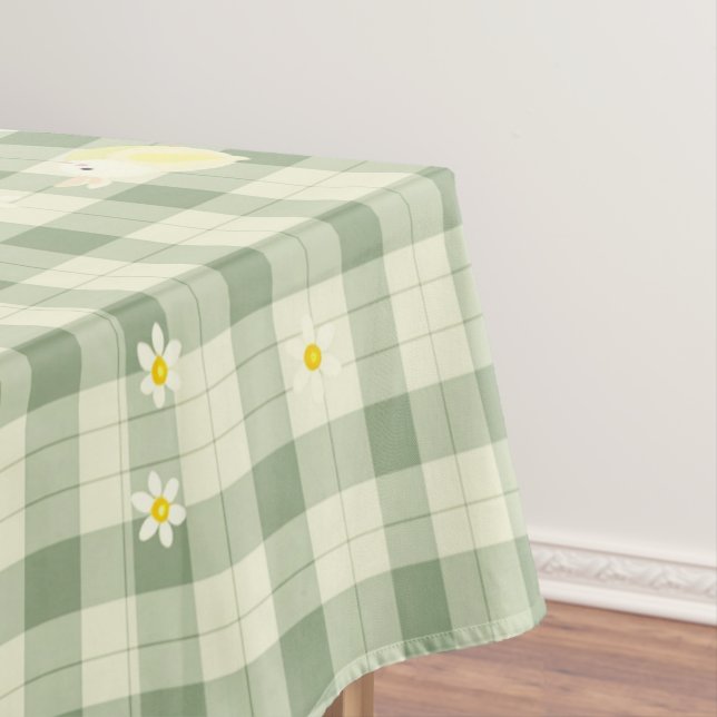 Osterkaninchen Kariertes Muster Tischdecke (Beispiel)