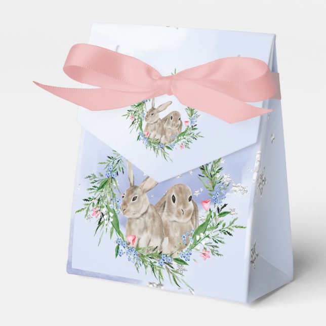 Osterkaninchen - Silber - Gefälligkeitsbox Geschenkschachtel (Vorderseite)