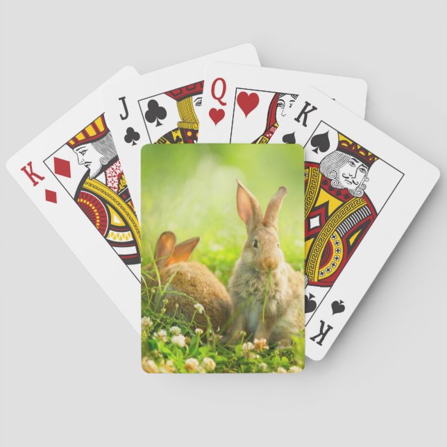 Osterkaninchen Spielkarten (Rückseite)