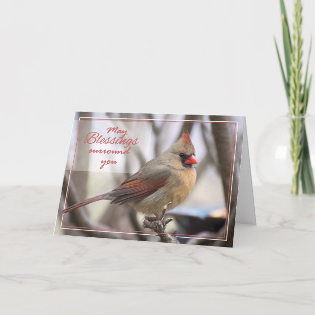 OsterKardinal Feiertagskarte (Vorderseite)