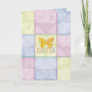 OsterKarierte Grußkarte Feiertagskarte