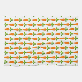 Osterkarottenmuster Saisondekoration Geschirrtuch