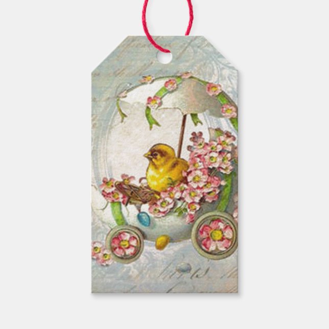 Osterkarren Geschenkanhänger (Vorderseite)