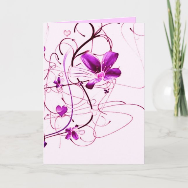 Osterkarte Blume Feiertagskarte (Vorderseite)