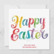 Osterkarte Bunte Frühlings-personalisierte Karte