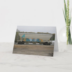 Osterkarte "HAPPY EASTER Boxcar" Karte