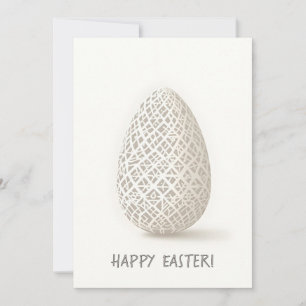 Osterkarte im minimalistischen Stil Feiertagskarte