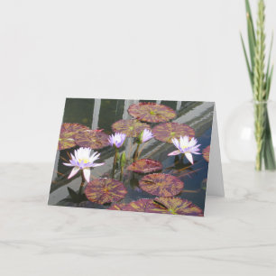 Osterkarte "Lila und weiße Lilien" Karte