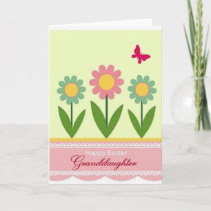 Osterkarte mit pastellfarbenem Blumendesign Karte