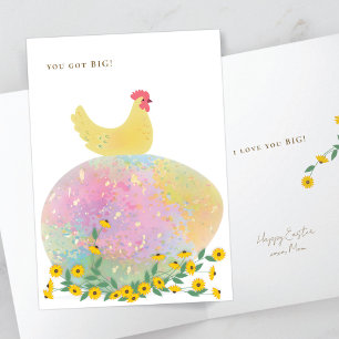 Osterkarte von Mama an erwachsenes Kind Karte