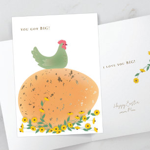 Osterkarte von Mama an erwachsenes Kind Karte
