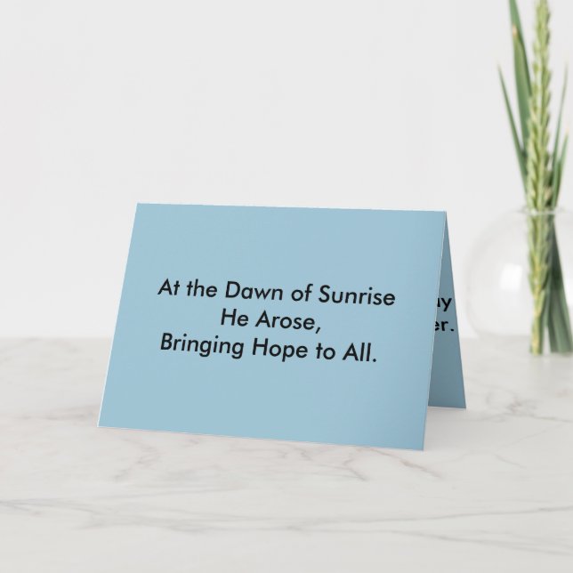 Osterkarten (religiös) feiertagskarte (Vorderseite)