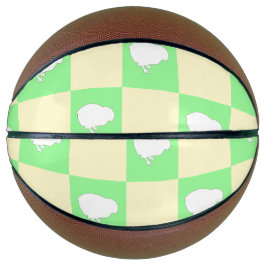 Osterkarton-Muster mit Motiv für Weißkick Basketball