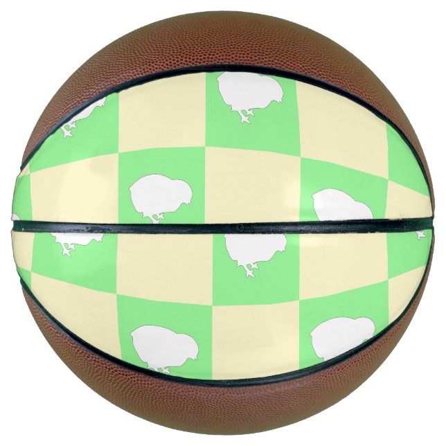 Osterkarton-Muster mit Motiv für Weißkick Basketball (Vorderseite)