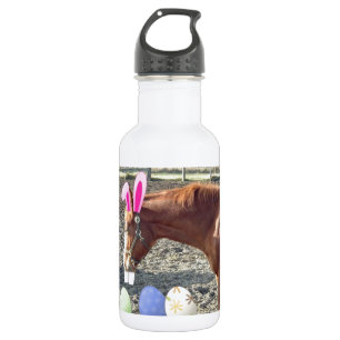 Osterkastanienpferd Edelstahlflasche