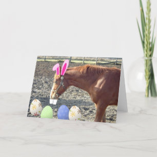 Osterkastanienpferd Feiertagskarte