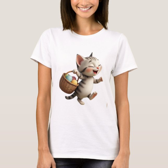 Osterkätzchen T-Shirt (Vorderseite)