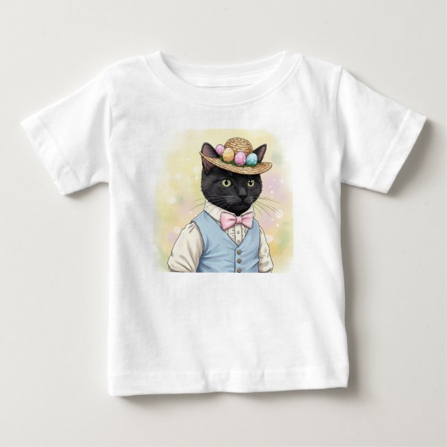 Osterkatze Baby T-shirt (Vorderseite)