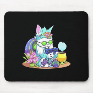 Osterkatze Bunny Funny Gamer Video Game Boys Girls Mousepad