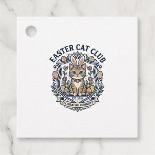Osterkatze Katze Grafik T-Shirt Kunst - Osterkatze Geschenkanhänger
