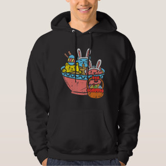 Osterkatzen Ramen Bunny Ears Egg Kawaii Japanisch  Hoodie