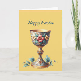 Osterkhalice Cup Blumenbild Feiertagskarte
