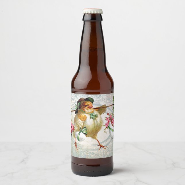 Osterkiche Blume Bierflaschenetikett (Vorderseite)