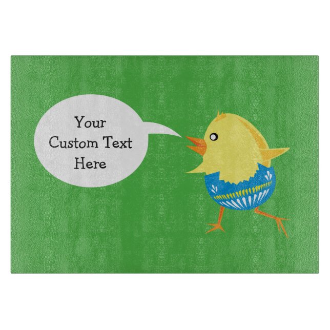 Osterkichel-Schneidplatte Schneidebrett (Vorderseite)