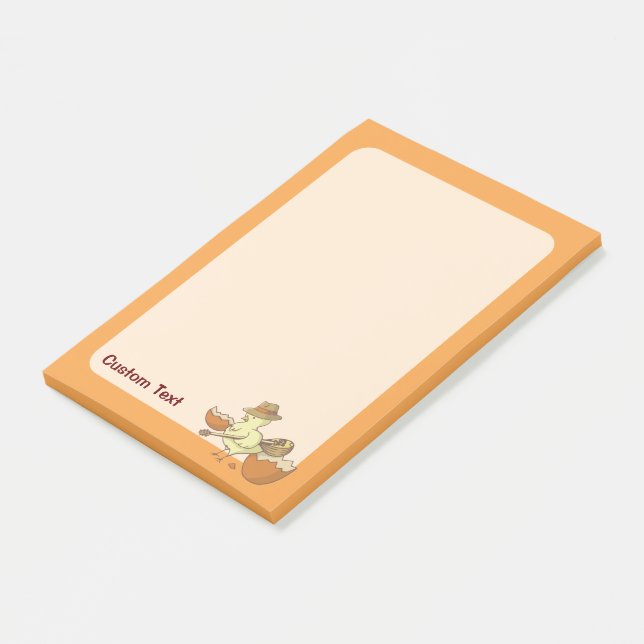 Osterkick mit Bouzouki Post-it Klebezettel (angewinkelt)