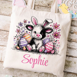 Osterkids Name Girls Bunny Cow Tragetasche