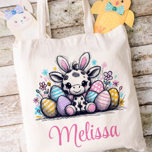 Osterkids Name Girls Bunny Cow Tragetasche