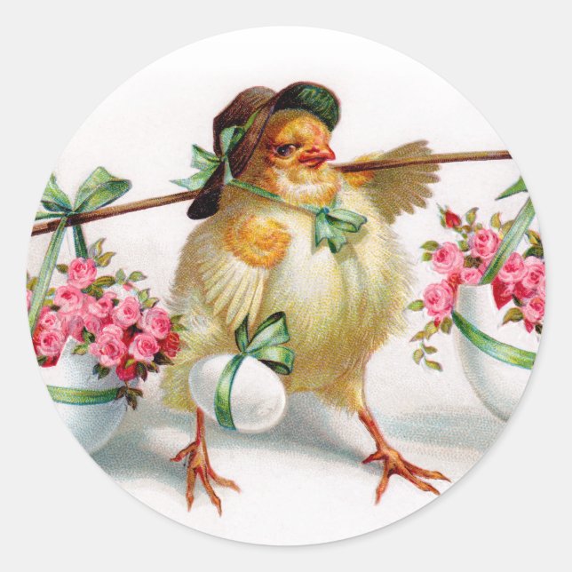 Osterkleber Runder Aufkleber (Vorderseite)
