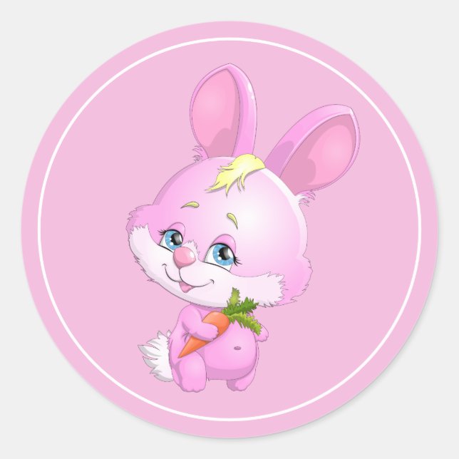 Osterkleber Runder Aufkleber (Vorderseite)