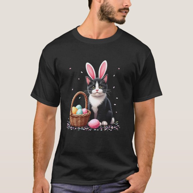 Osterkorb für Katzen T-Shirt (Vorderseite)