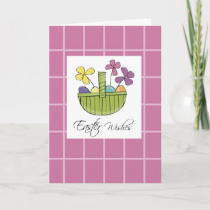 Osterkorb wünscht feiertagskarte