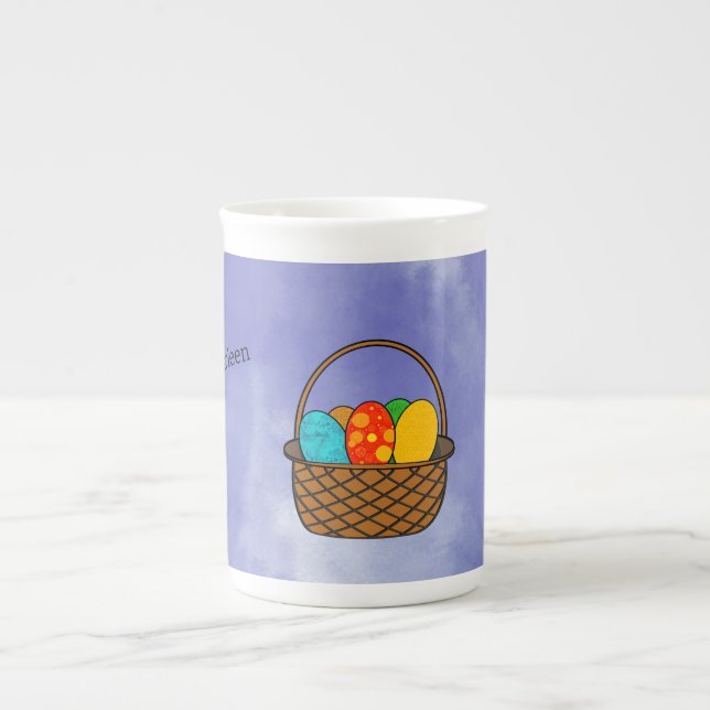 Osterkörbe-Tasse Prozellantasse (Vorderseite)