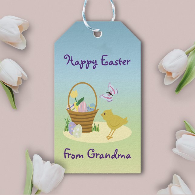 Osterkörbe und Baby-Küken Geschenkanhänger (Von Creator hochgeladen)