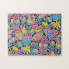 Osterkörbe und Eier